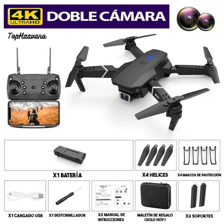 Combo Grabación: Dron Doble Camara 4k DroneXplorer™ + Boombox 3 GRATIS 🎁