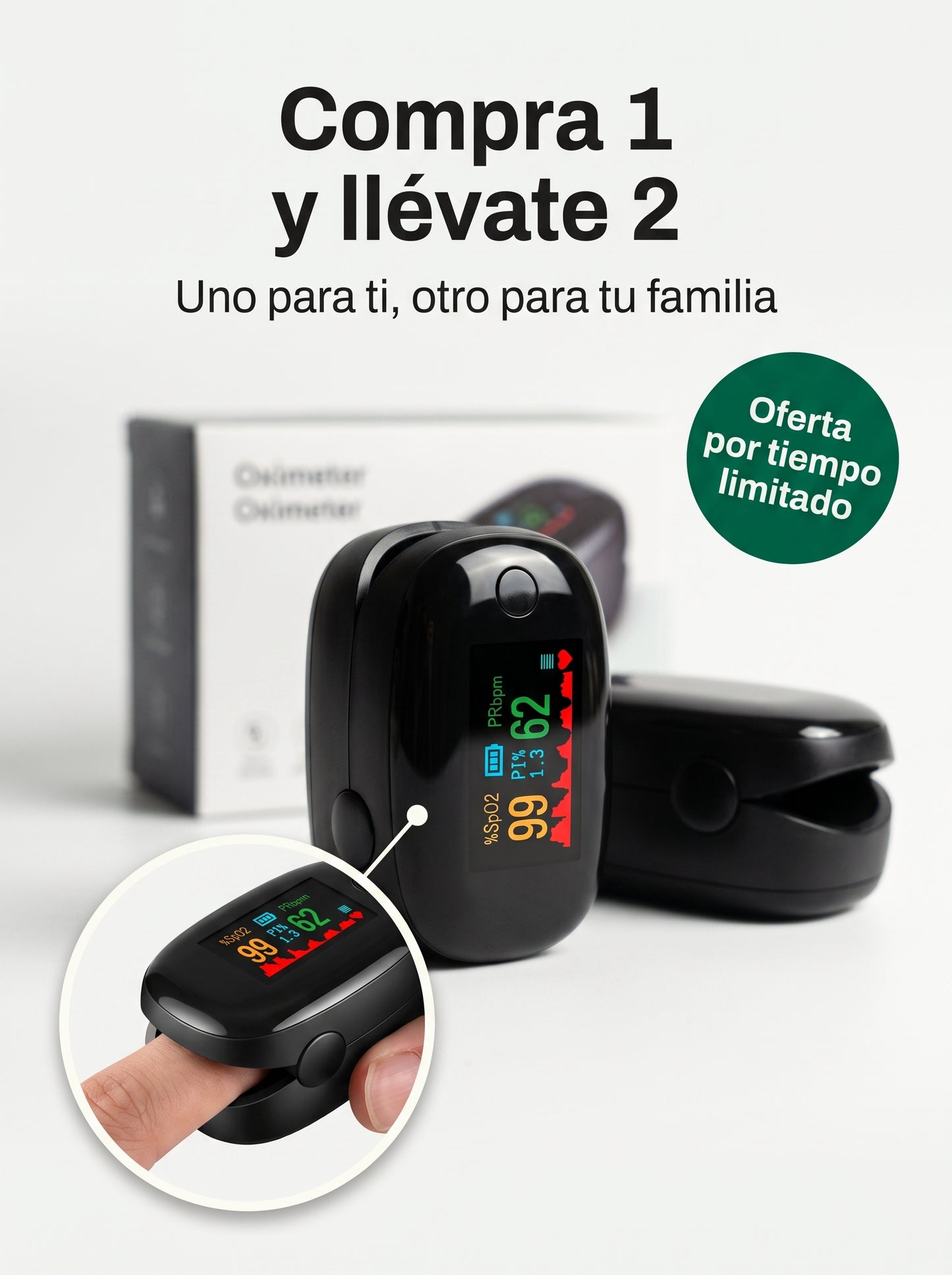 HealthLife - Oximetro Digital - Compre 1 Llevate 2 GRATIS  🎁