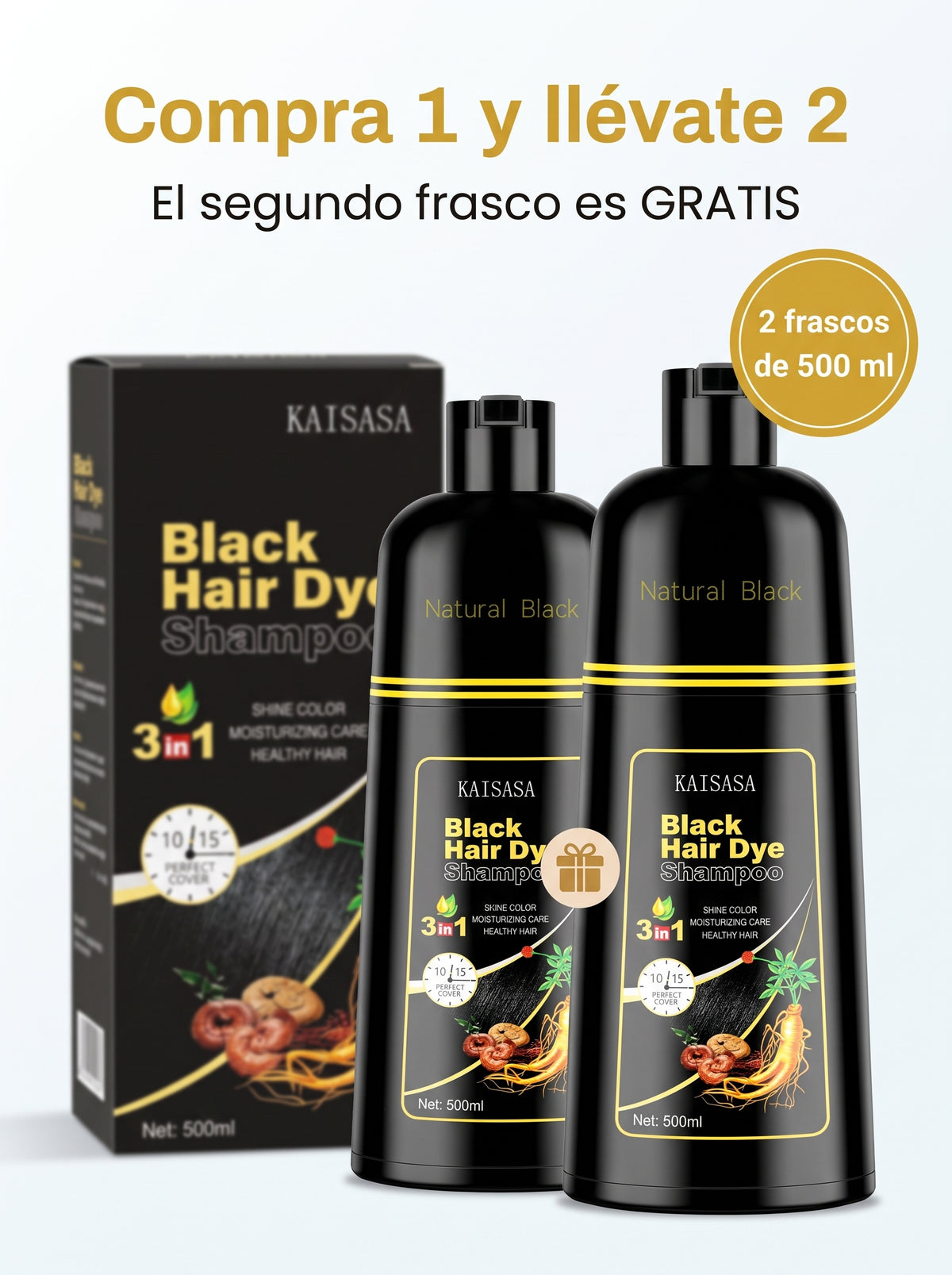 Shampoo Kaisasa™ - Compre 1 Llevate 2 GRATIS 🎁