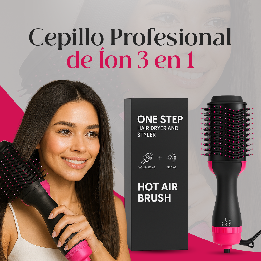 ProHair - Cepillo Profesional de Íon 3 en 1