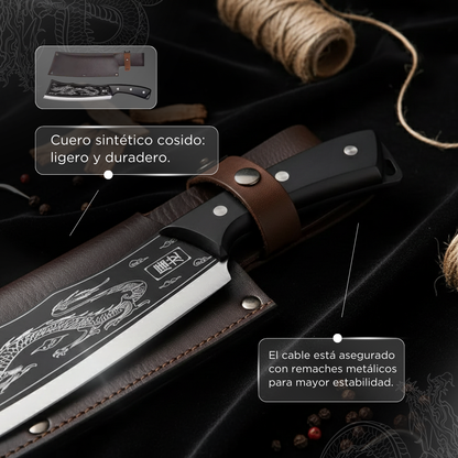Cuchillo Japonés Shenlong™ de Acero Inoxidable / Robusto, Afilado y Duradero como Ningún Otro
