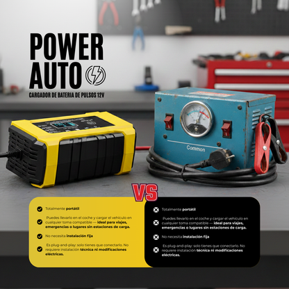 PowerAuto - Cargador De Bateria De Pulsos 12v
