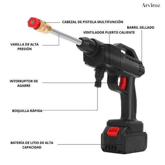 Pistola Hidrolavadora Portátil